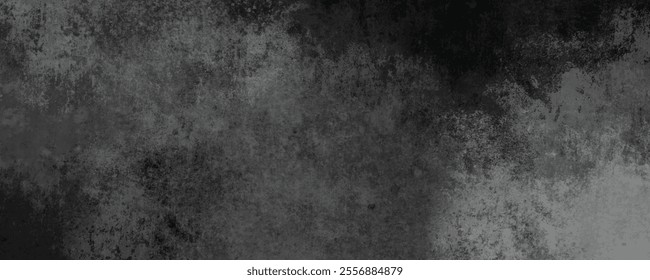 Dark and Neutral Grunge Background with Deep Charcoal Patterns and a Timeless Cement Wall Appearance
