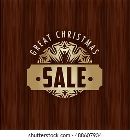 dark new timber background that make a difference in your new design with a antique offset golden mark of merry xmas and happy new year 2017 vector image design template for reception postcard or holi