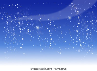 Dark night background with stars
