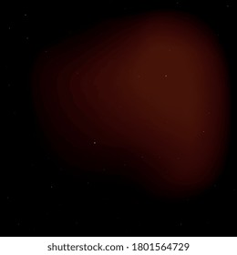 Dark night blurred sky with shining stars and nebulas in deep space. Abstract astronomic illustration with colorful gradient background. Fantasy vector template for different projects. EPS10