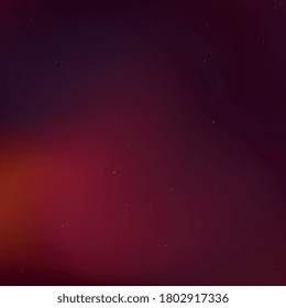Le ciel obscurci de nuit floue avec des étoiles brillantes et des nébuleuses dans l'espace profond. Illustration astronomique abstraite sur fond dégradé et coloré. Fantasy modèle vectoriel pour différents projets. EPS10