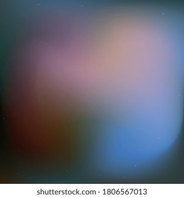 La noche oscura desdibujó el cielo con brillantes estrellas y nebulosas en el espacio profundo. Resumen de ilustración astronómica con fondo de gradiente colorido. Plantilla vectorial de fantasía para diferentes proyectos. EPS10