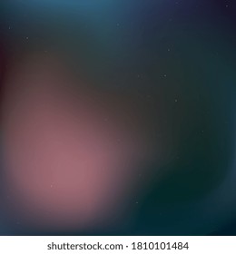 Dark night blurred sky with shining stars and nebulas in deep space. Abstract astronomic illustration with colorful gradient background. Fantasy vector template for different projects. EPS10