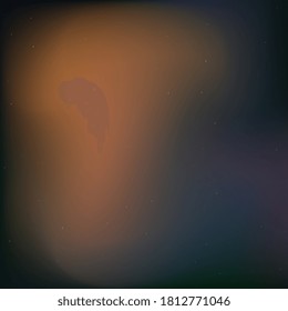 Dark night blurred sky with shining stars and nebulas in deep space. Abstract astronomic illustration with colorful gradient background. Fantasy vector template for different projects. EPS10