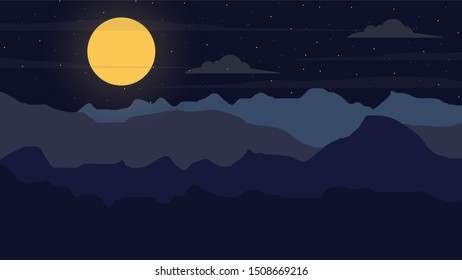A Dark night scene landscape background