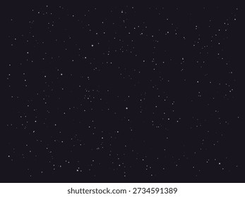 Cielo nocturno oscuro con destellos brillantes y confeti, fondo festivo de celebración con un estilo de diseño minimalista y elegante