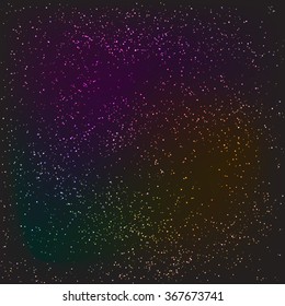Dark night stars or snow texture background.