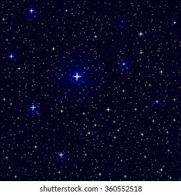 Dark night stars texture background. Space theme. Editable in layers a color, saturation and amount to make a different variety