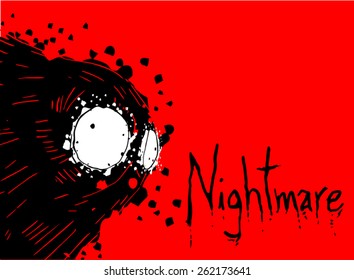 Dark nightmare illustration