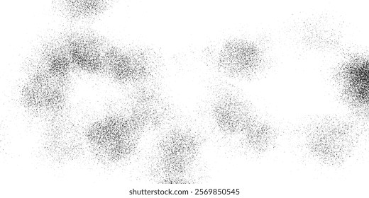 Dark Noise Granules. Digitally Generated Image. Vector Design Elements, Illustration, Distress urban used texture