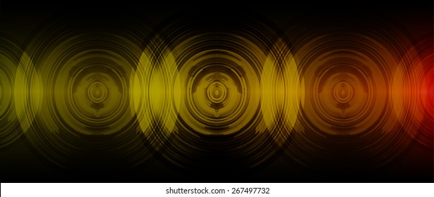 dark orange abstract digital sound wave background. Light Technology background for computer graphic website internet.