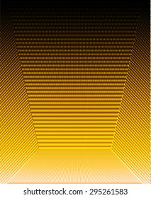 Dark orange Abstract light lamps background for Technology computer graphic website internet and business.. Screen on stage. Vector illustration. Spot Effect. neon. point. dot