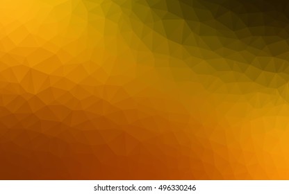 Dark orange abstract mosaic background. Brand-new colored illustration in blurry style with gradient. The elegant pattern can be used as part of a brand book.