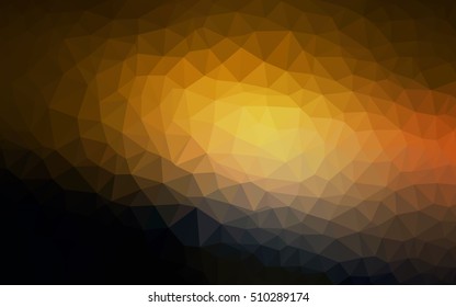 Dark orange abstract mosaic background. A completely new color illustration in a vague style. Brand-new design for your business.