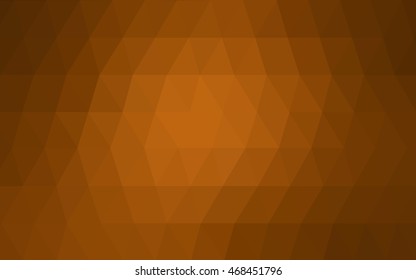 Dark orange abstract mosaic template. A sample with polygonal shapes. The template can be used as a background for cell phones.