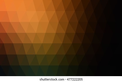 Dark orange abstract mosaic template. A vague abstract illustration with gradient. Brand-new design for your business.