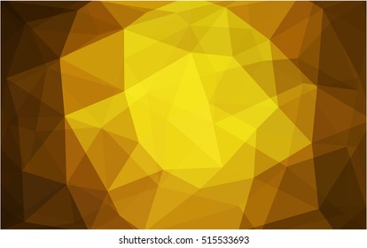 Dark orange abstract mosaic template. A sample with polygonal shapes. The template can be used as a background for cell phones.