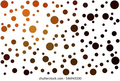 Dark Orange abstract seamless pattern with circles. Geometry pattern for fabric. Textile background. Stock vector.