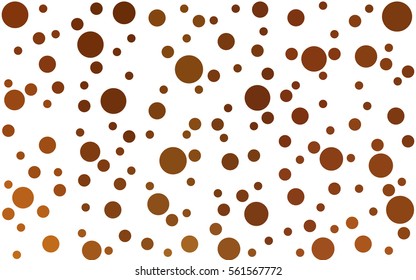 Dark Orange abstract seamless pattern with circles. Geometry pattern for fabric. Textile background. Stock vector.