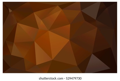 Dark Orange abstract textured polygonal background. Vector blurry triangle design. Pattern can be used for background.