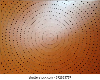 Dark orange around black polygonal background