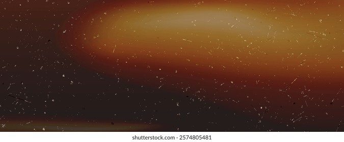 A dark orange background with a gradient effect, featuring a speckled texture. The background has a warm, orange hue with scattered speckles. Light leak background vector. Orange background.