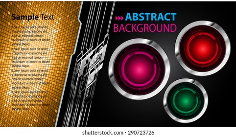 dark orange black Light Abstract Technology background computer graphic website internet and business. vector illustration. text box. Brochure. card. banner flyer magazine. Design label. www.