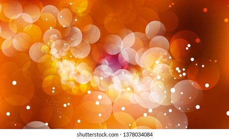Dark Orange Blurred Lights Background