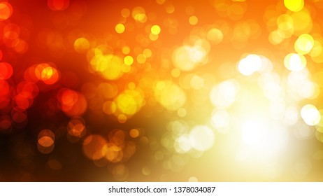 Dark Orange Blurred Lights Background Vector Graphic