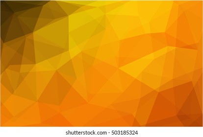 Dark orange blurry triangle template. A sample with polygonal shapes. A completely new template for your business design.