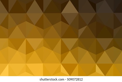 Dark orange blurry triangle template. Colorful abstract illustration with gradient. The best triangular design for your business.