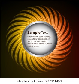 dark orange circle Light Abstract Technology background for computer graphic website internet business. text box. Brochure. card. flyer magazine. Design label. info graphics.