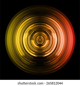 Dark orange color circle Light Abstract Technology background for computer graphic website internet and business.
