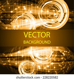 Dark orange color Light Abstract Technology background for computer graphic website internet. circuit. text box. card. label.