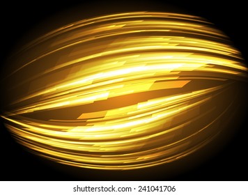 Dark orange color Light Abstract Technology background for computer graphic website internet and business. text box. Brochure. card. wave.