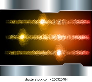 Dark orange color Light Abstract Technology background for computer graphic website internet. silver
