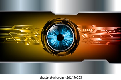 dark orange color Light Abstract Technology background for computer graphic website internet and business. circuit. silver background. text box. label. card. blue eye.