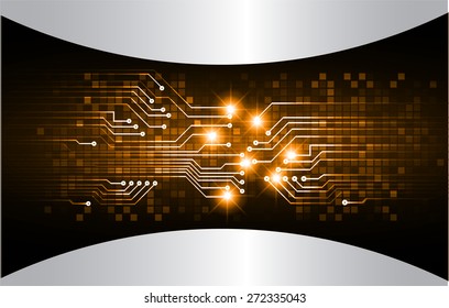 dark orange color Light Abstract Technology background for computer graphic website internet and business. circuit. vector illustration. abstract digital . silver.