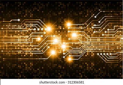 dark orange color Light Abstract Technology background for computer graphic website internet and business. circuit. vector illustration. abstract. infographics. motion move blur.neon.