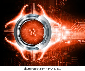 dark orange color Light Abstract Technology background for computer graphic website internet and business. 