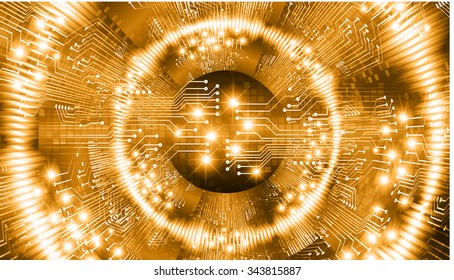 Dark orange color Light Abstract Technology background for computer graphic website internet and business. circuit. vector illustration. infographics. motion move blur.neon. pixel.