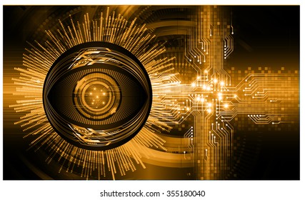 dark orange color Light Abstract Technology background for computer graphic website internet and business. circuit. illustration. digital. infographics. binary code background. eye. Global