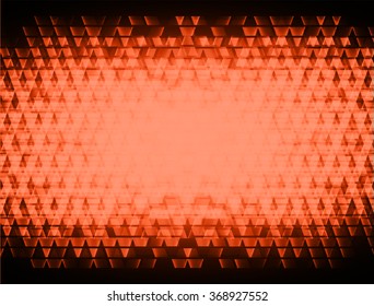 Dark orange color Light Abstract pixels Technology background for computer graphic website internet. circuit board. text box