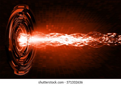 dark orange color Light Abstract Technology background for computer graphic website internet and business. circuit. vector illustration. abstract digital sound wave background.