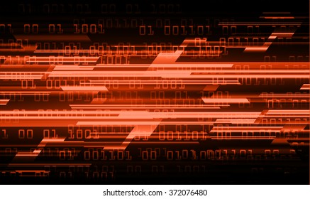 dark orange color Light Abstract Technology background for computer graphic website internet and business. circuit. illustration.digital.infographics. binary code. www.motion move blur. 