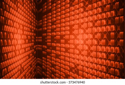 Dark orange color Light Abstract pixels Technology background for computer graphic website internet. circuit board. text box