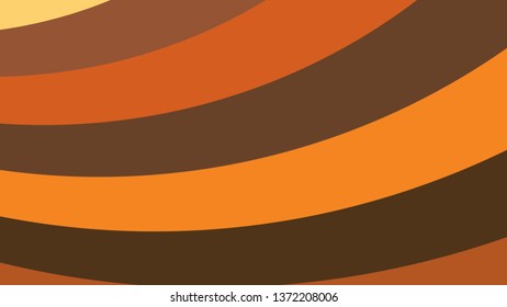 Dark Orange Curved Stripes Background