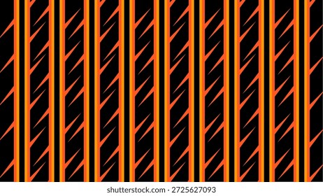 Fondo de Vector de franja diagonal dinámica naranja oscuro para un diseño creativo
