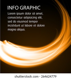 Dark orange fire Light Abstract Technology background for computer graphic website internet business. text box. Brochure. card. banner. label.