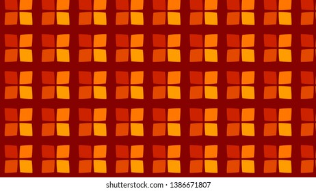 Dark Orange Geometric Square Background Pattern
